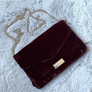 JIMMY CHOO Red Velvet crossbody bag